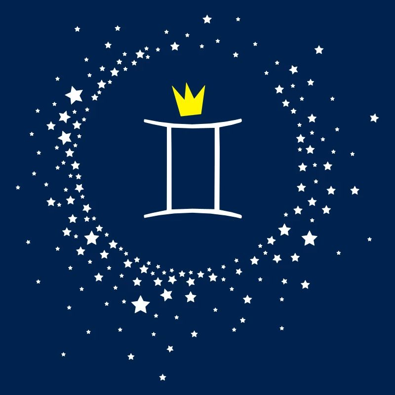 Sternzeichen Zwilling mit Krone