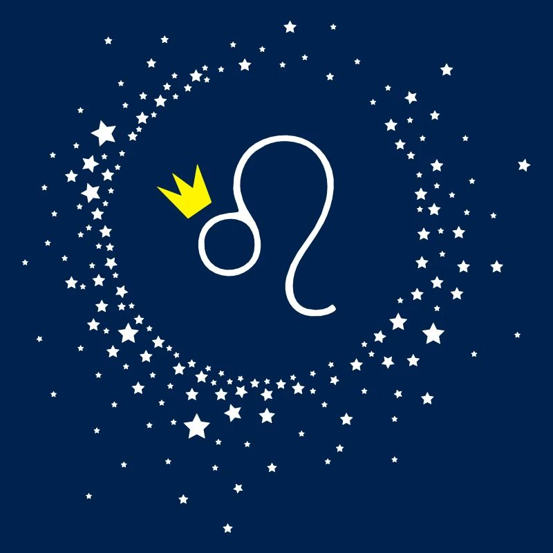 Sternzeichen Löwe mit Krone