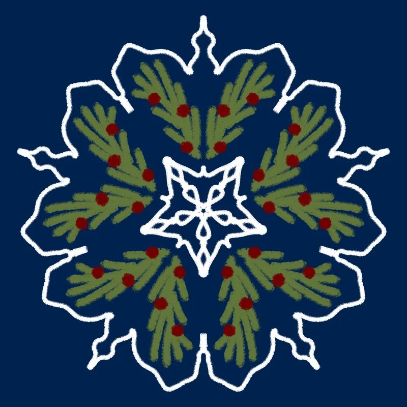 Flocon de Noël moche