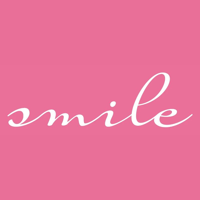 smile Schriftzug