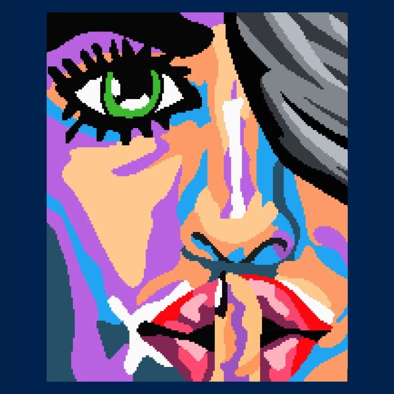 Pixel Gesicht Kunst
