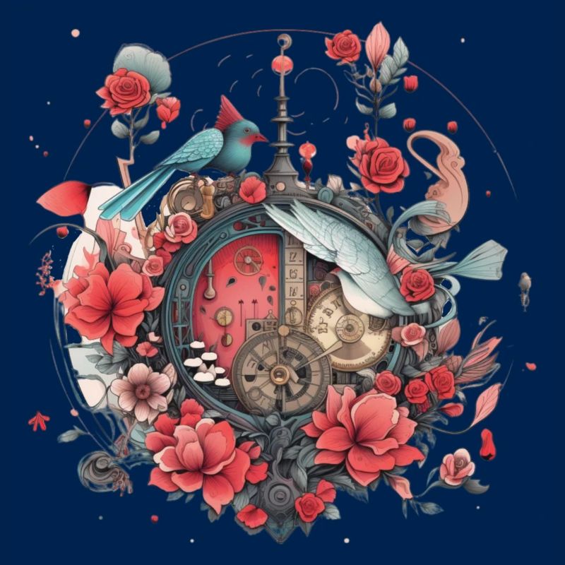 Blumen, Uhr design