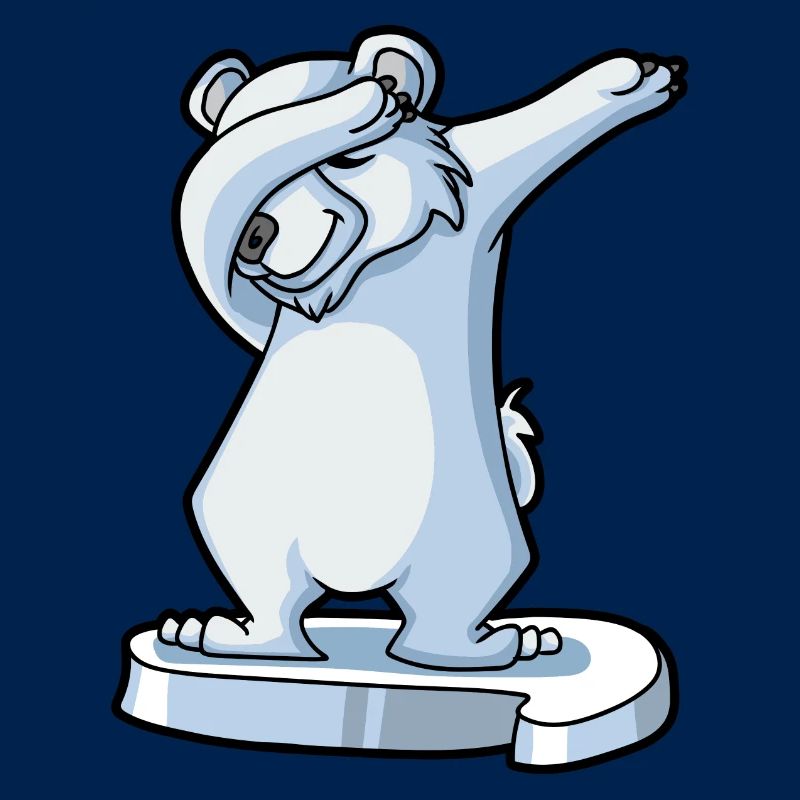 Dabbender Eisbär