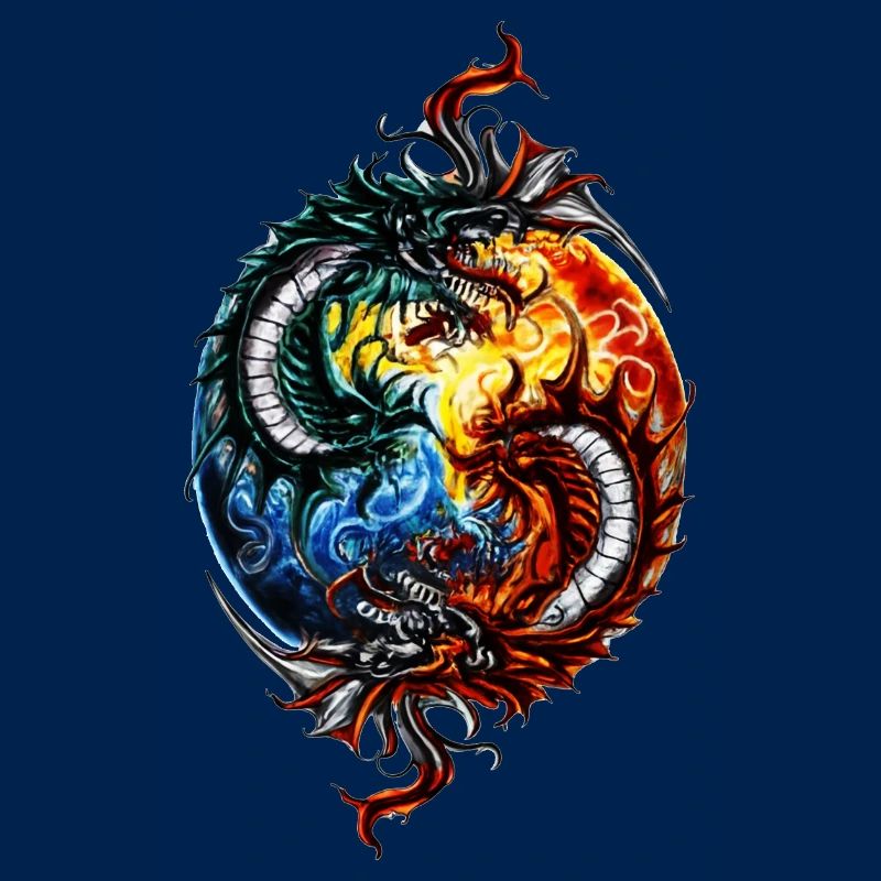 Yin Yang Drache