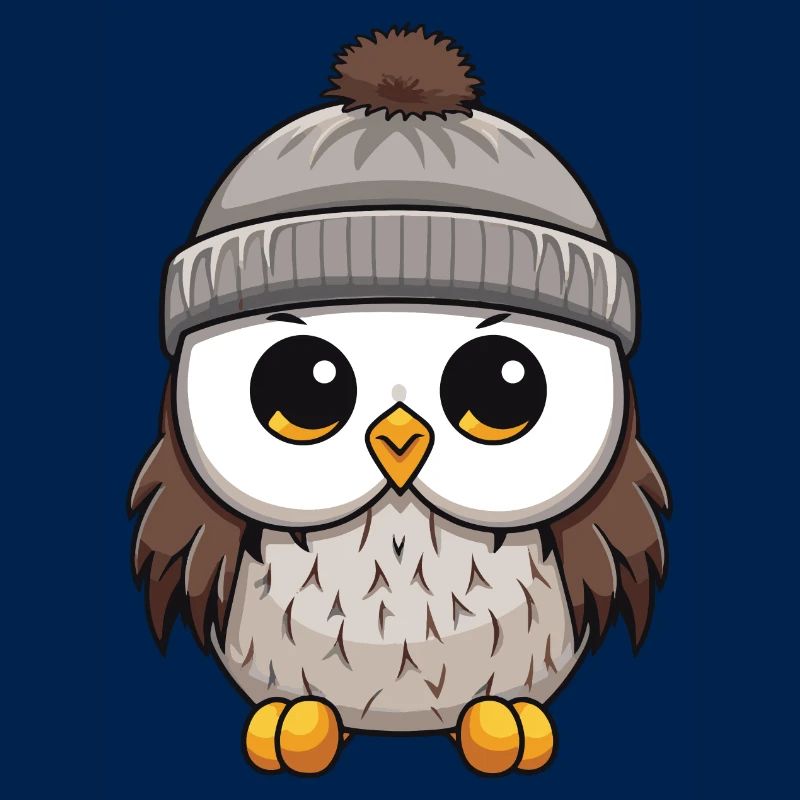 Eule Comic Winter Cozy