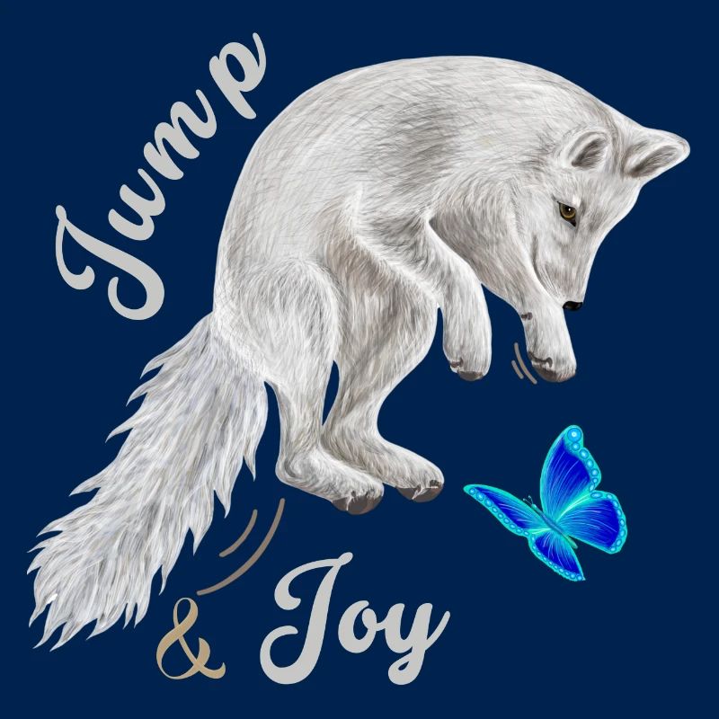 Fuchs springend
