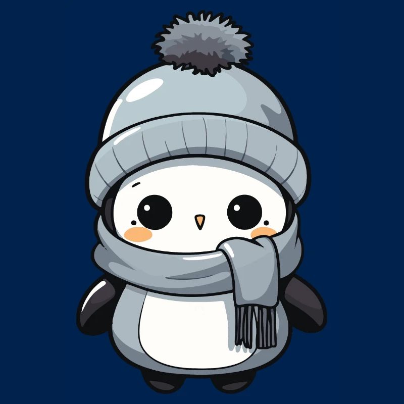 Pinguin Winter Tier Niedlich Comic