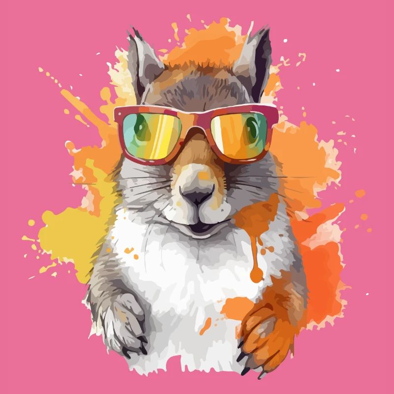 Tom, das Eichhörnchen mit Brille