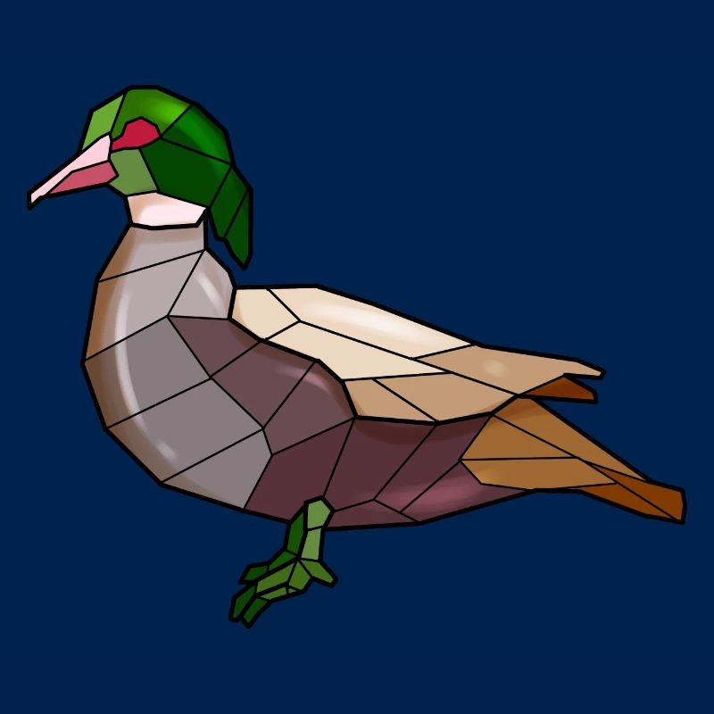 Ente geometrisch Vogel