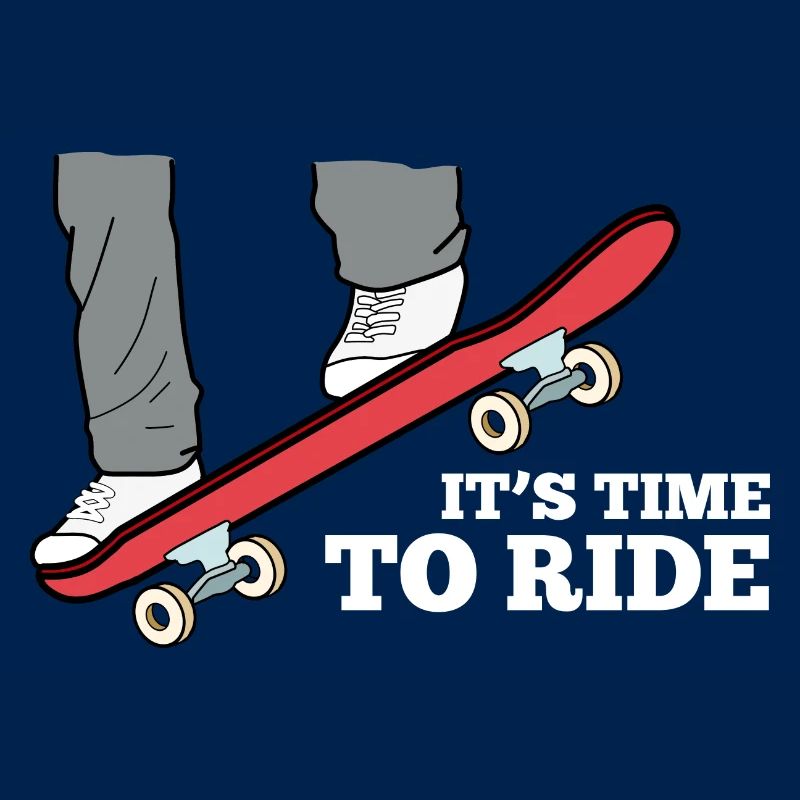 Skateboard Sprung Spruch Kinder