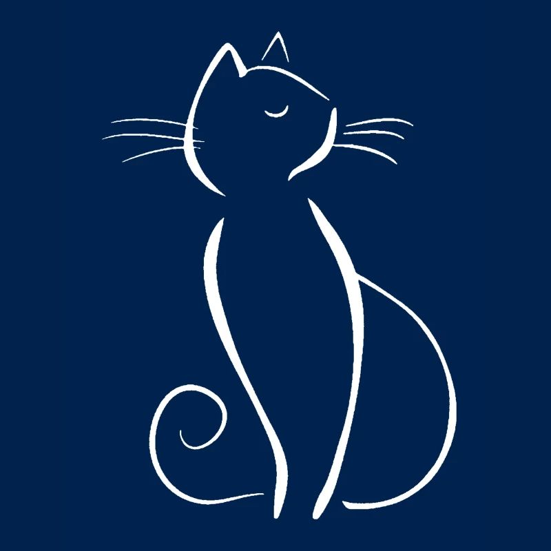 Katze in Weiß