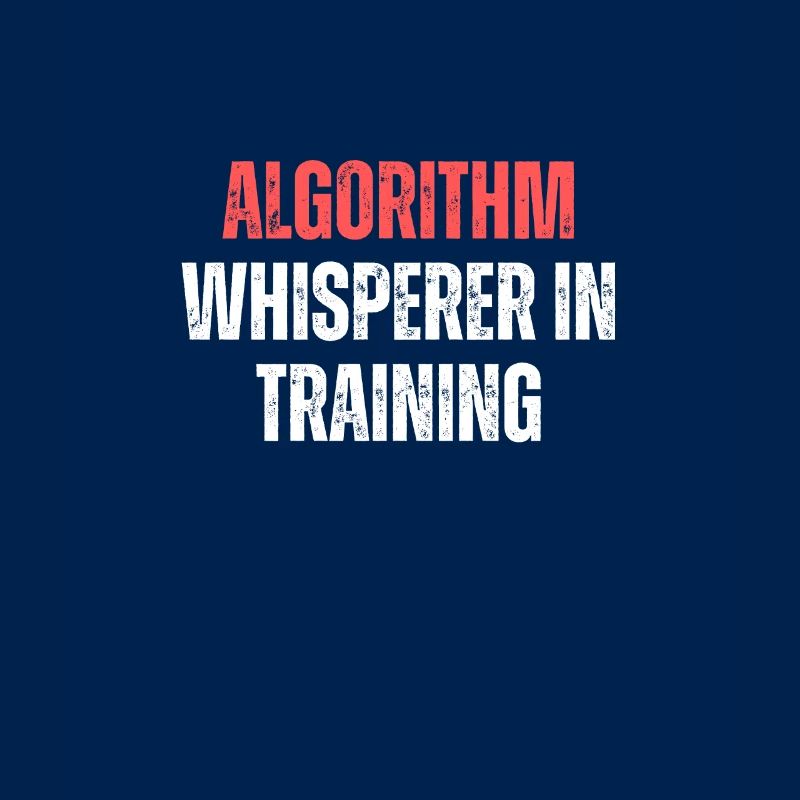 Chuchoteur d’algorithme en formation Drôle de technologie de codage