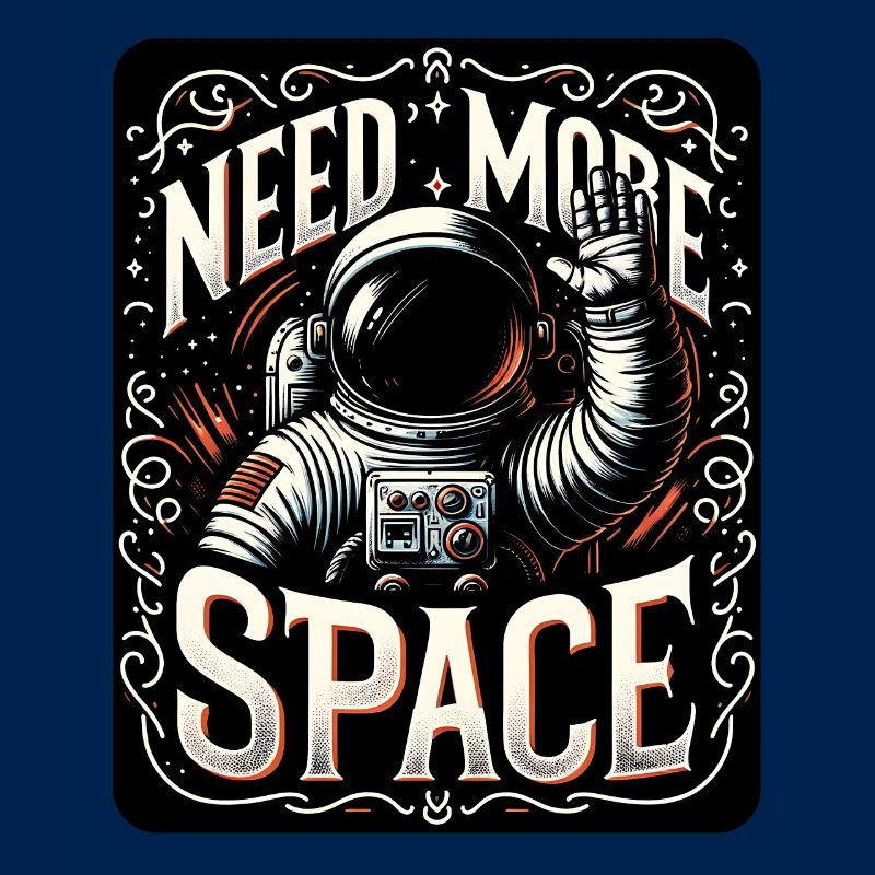 J'ai besoin de plus d'espace et de vagues d'astronautes