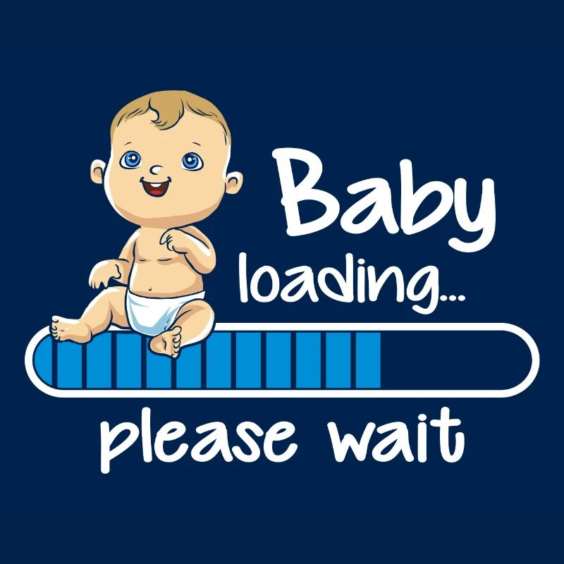 Baby Junge loading please wait Schwangerschaft