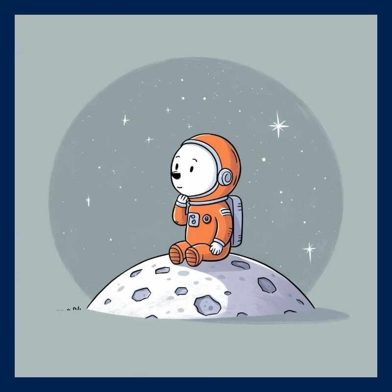 Illustration d’astronaute snob de l’espace