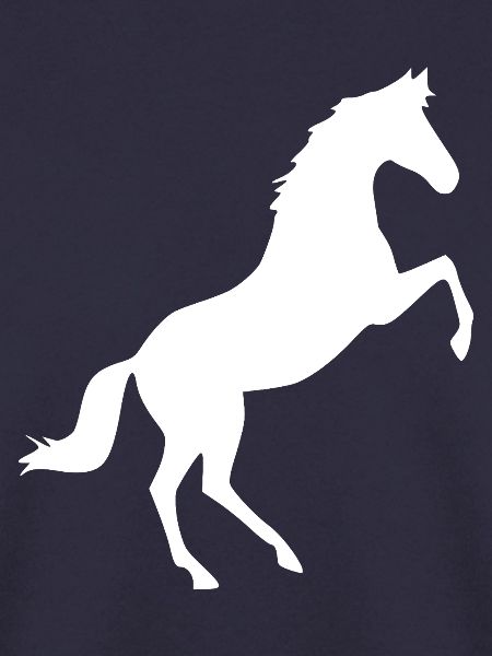 weißes Pferd Pferde Silhouetten Schattenfigur