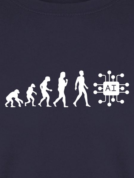 T-Shirt-Evolution KI Künstliche Intelligenz Spaß