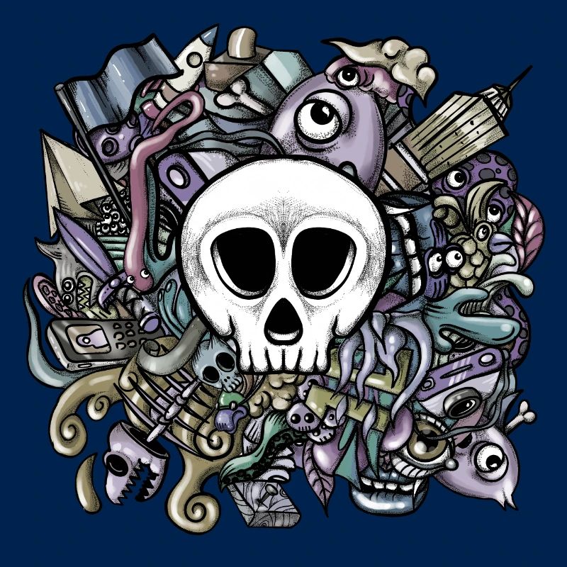 Doodle Schädel