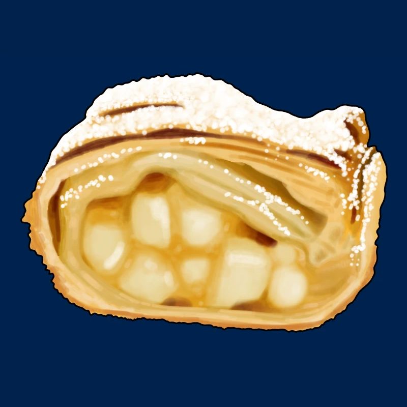 Bayerischer Apfelstrudel Apfel Dessert