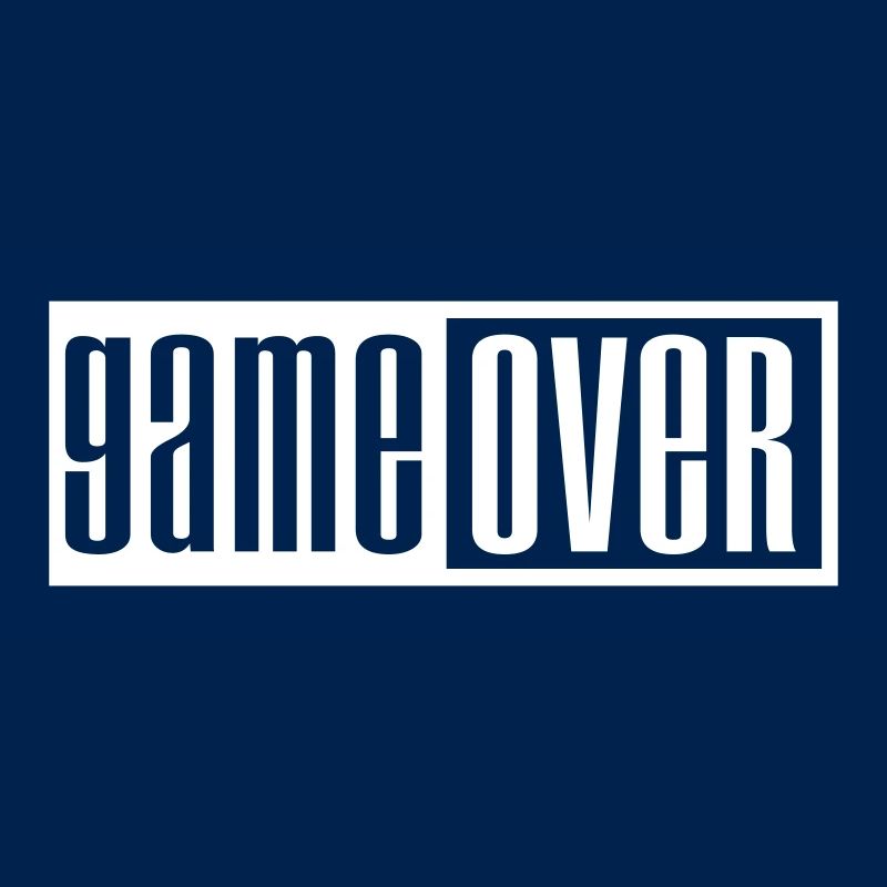 game over outline