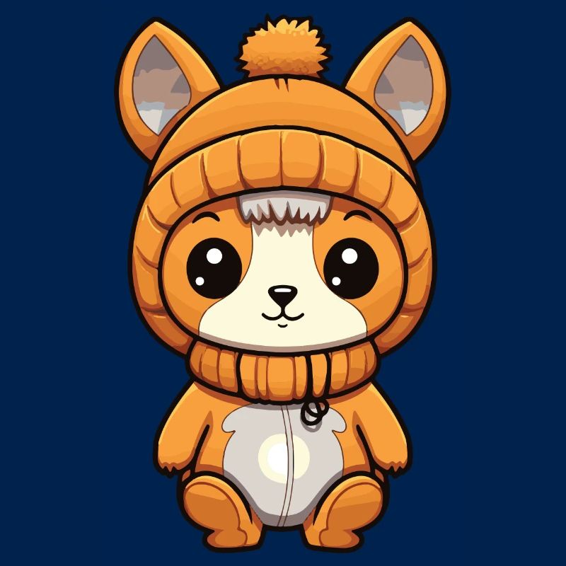 Eichhörnchen Winter Comic Niedlich