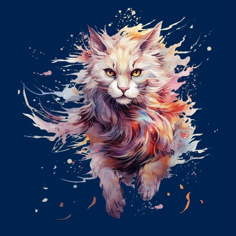 Furchtlose Katze
