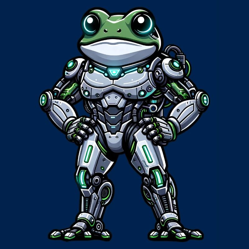Robot Grenouille Dabbing Mech Cyborg Cool