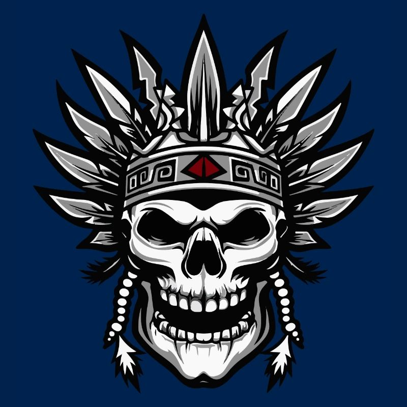 Häuptling Apache Totenkopf Indianer