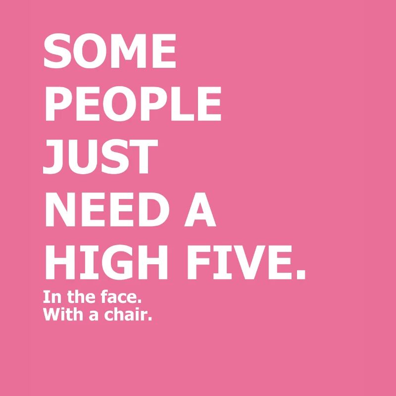 High Five - funny cynical design