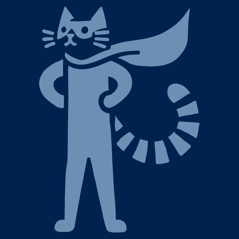 Chats Super-héros Héros Silhouette Cape