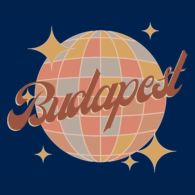 Budapest Retro Vintage Design Diskokugel