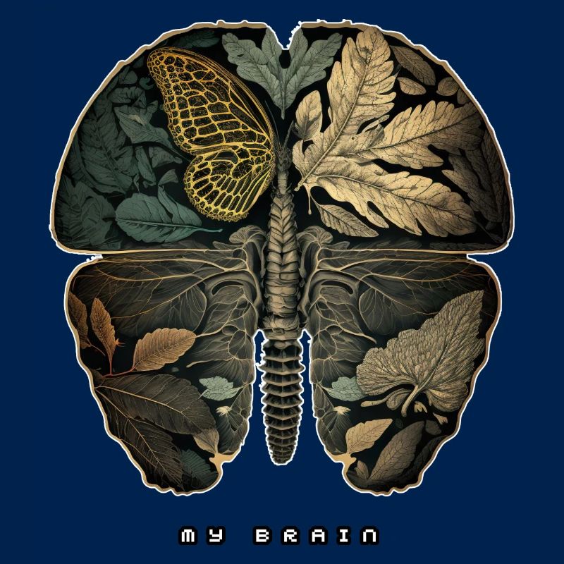 Butterfly Brain Ur-Tshirt