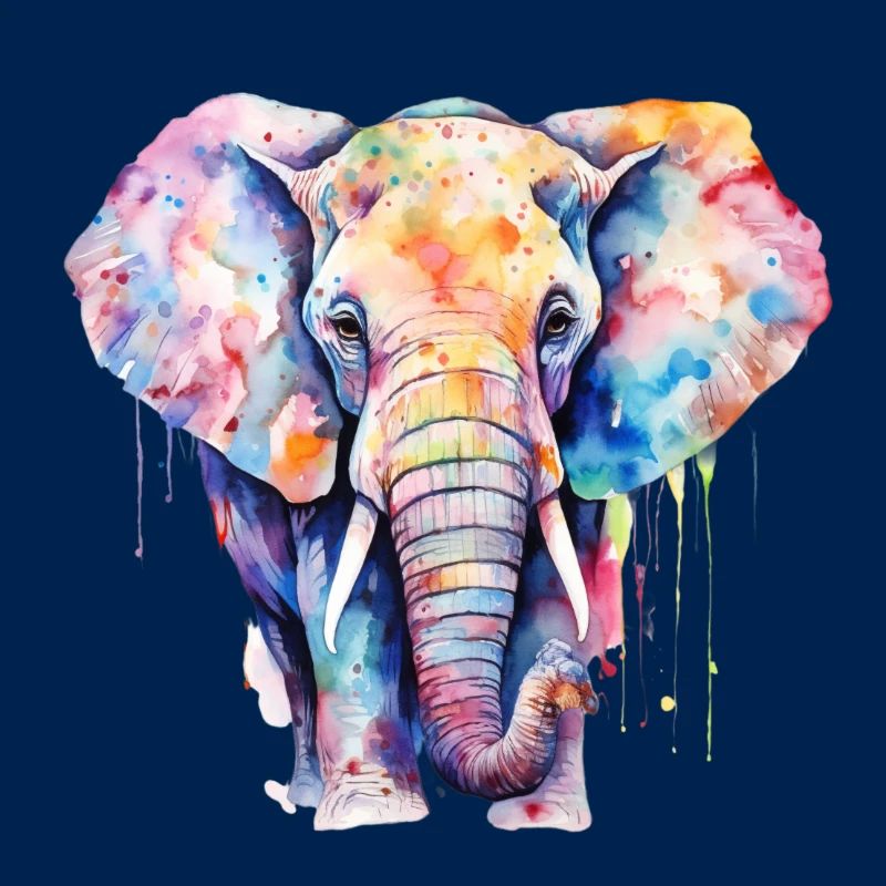 Wasserfarbe Elefant