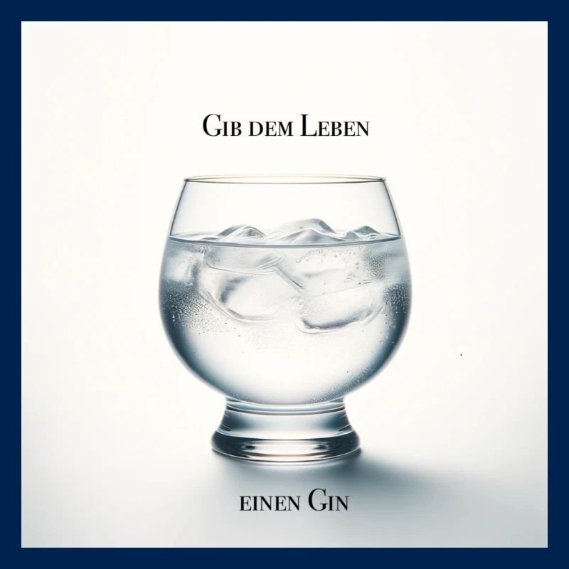 Gib dem Leben einen Gin - Trinkspruch