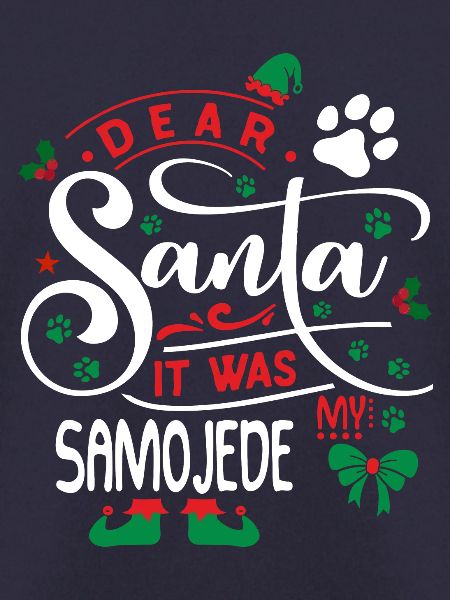 Weihnachten Santa Hunderasse Samojede