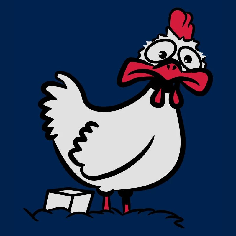 Poulet stupide pour animaux drôle