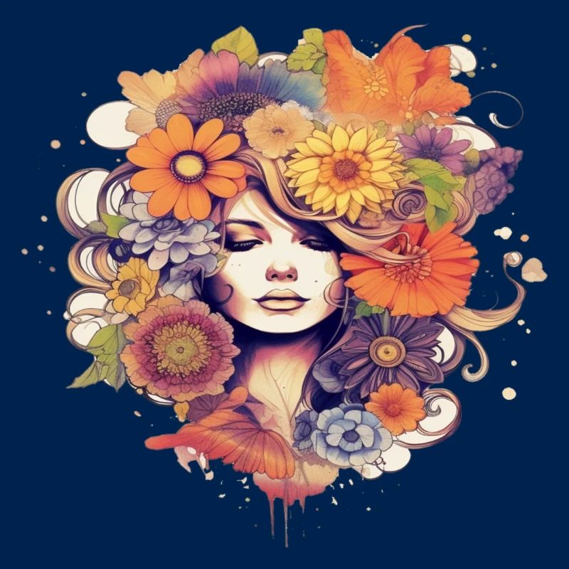Flower Power Mädchen 5