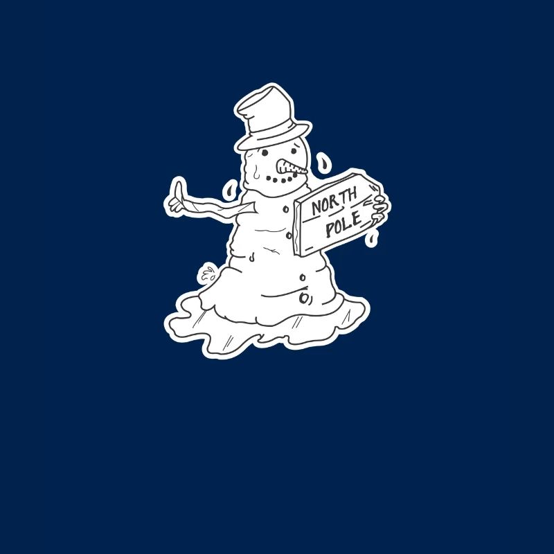 Trampender Schneemann
