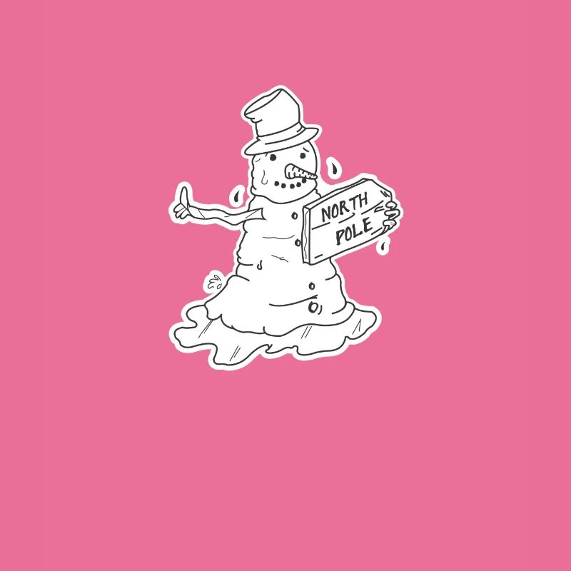 Trampender Schneemann