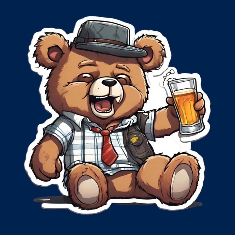 Feiernder Teddy mit Stil