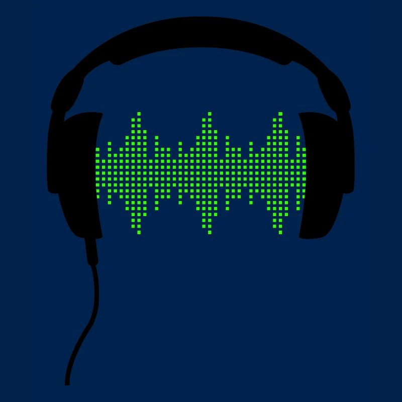 DJ-Kopfhörer Rhythmus Frequenz Equalizer Sound