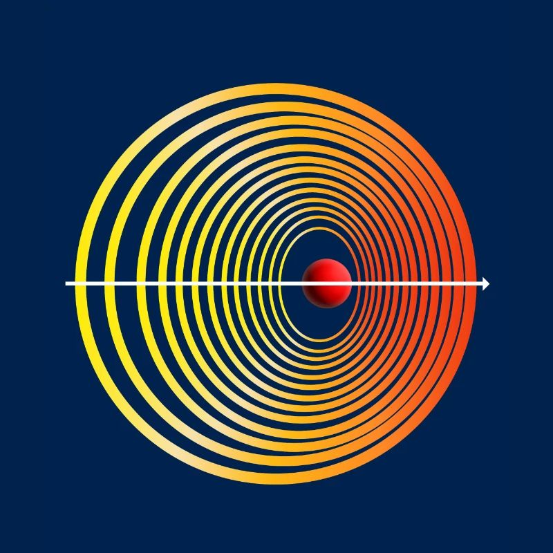 Dopplereffekt Illustration Physik