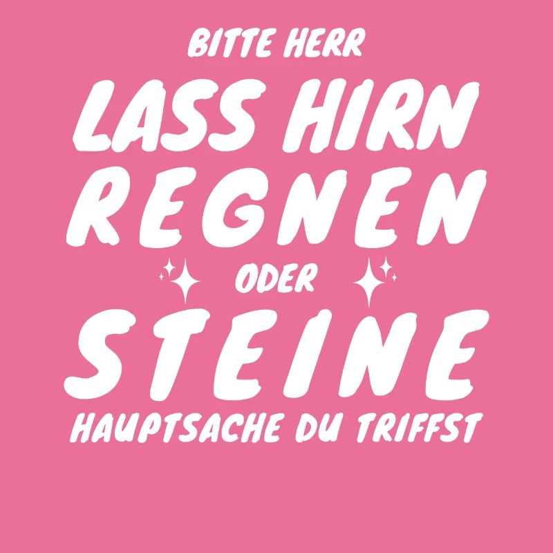 New Bitte Herr lass Hirn regnen oder Steine...