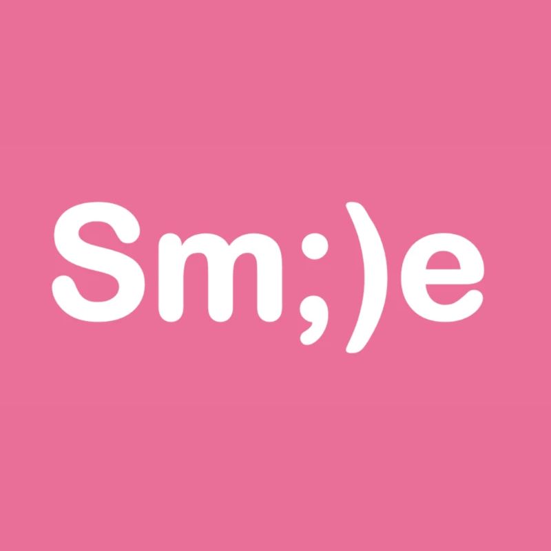 smile face logo creative;)