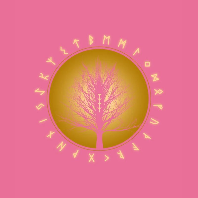 Yggdrasil knot tree Lebensbaum Walhalla