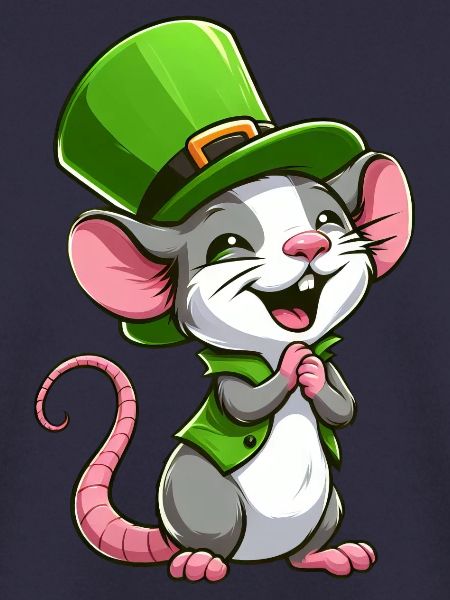 St. Patrick's Niedliche Ratte