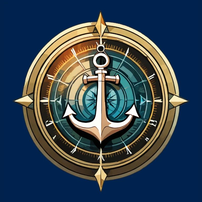 Boat Anchor, Compass, Marine, Sailor