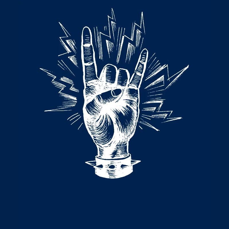 DEVIL ROCK GESTURE I Mano cornuta Tshirt
