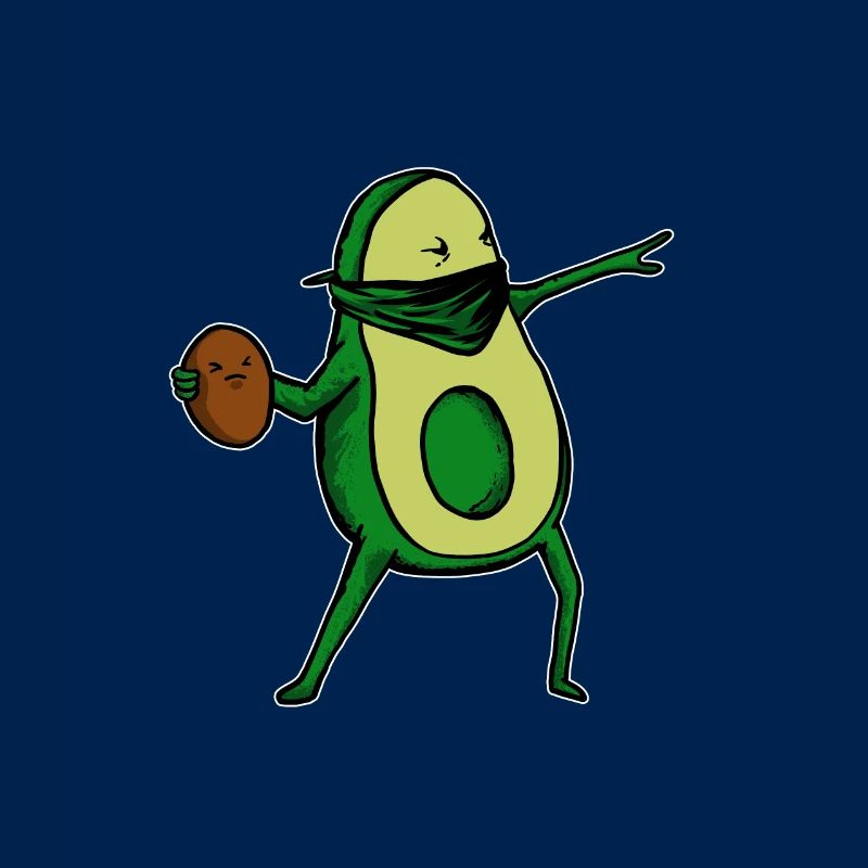 Avocado Bansky Kern Geschenk