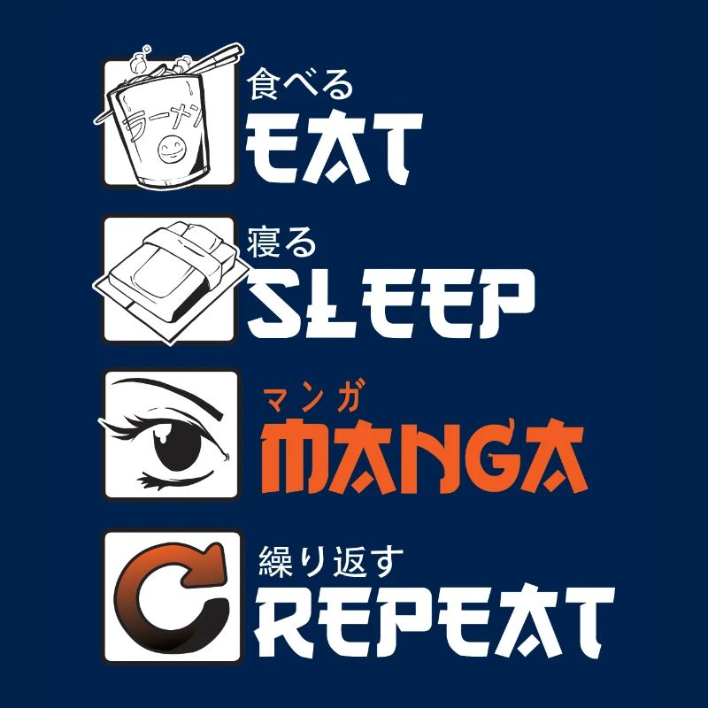 manger sommeil manga répéter
